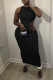 Black Sexy Casual Solid Hollowed Out O Neck Sleeveless Dress