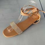 Apricot Sexy Street Bandage Hollowed Out Patchwork Opend Out Door Shoes