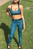 Colorful Fashion Sexy Printed Vest Trousers Set