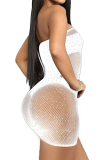 Apricot Sexy Hot Drilling Mesh Swimwears Cover Up