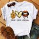 Yellow Fashion Casual Print Basic O Neck T-Shirts