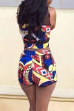 Multi-color Sexy Print Patchwork Swimwears
