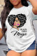 Black Fashion Casual Print Basic O Neck T-Shirts