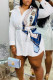 White Casual Solid Patchwork Asymmetrical Turndown Collar Shirt Dress Dresses