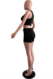 Yellow Fashion Casual Solid Vests V Neck Sleeveless Two Pieces