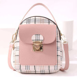 Red Fashion Casual Patchwork Zipper Backpack