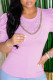 Purple Fashion Casual Solid Patchwork O Neck Tops