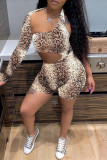 Multicolor Fashion Sexy Print Hollowed Out Oblique Collar Skinny Romper