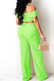 Red Elegant Solid Patchwork Zipper Off the Shoulder Sleeveless Two Pieces