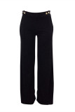 Green Fashion Casual Solid Pocket Regular High Waist Conventional Solid Color Bottoms