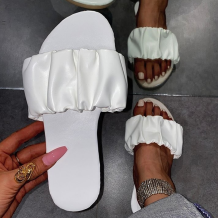 White Casual Street Split Joint Fold Opend Out Door Shoes
