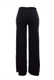 Green Fashion Casual Solid Pocket Regular High Waist Conventional Solid Color Bottoms