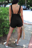 Pink Sexy Casual Solid Backless Spaghetti Strap Regular Romper