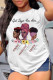 Multicolor Fashion Casual Print Basic O Neck T-Shirts