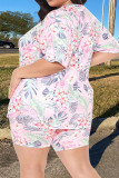 Pink Plus Size Two Pieces