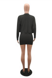Pink Sexy Casual Solid Cardigan Vests O Neck Long Sleeve Three-piece Set