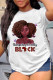 Colour Fashion Casual Print Basic O Neck T-Shirts