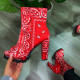 Red Sexy Fish Mouth Shoes