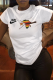 White Casual Print Patchwork O Neck T-Shirts