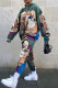 Green Fashion Casual Print Basic Hooded Collar Long Sleeve Two Pieces