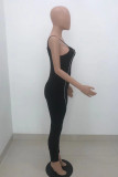 Red Fashion Casual Solid Basic O Neck Long Sleeve Two Pieces