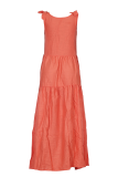 White Casual Solid Patchwork Spaghetti Strap Cake Skirt Dresses
