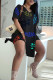 Black Casual Letter Print Patchwork Slit V Neck Short Sleeve Two Pieces
