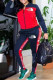 Tibetan Blue Fashion Casual Embroidery Patchwork Zipper Collar Long Sleeve Two Pieces