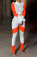 White Casual Solid Patchwork Half A Turtleneck Long Sleeve Two Pieces