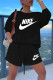 Black Casual Print Patchwork O Neck Long Sleeve Two Pieces