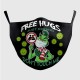 Black Fashion Casual Letter Print Face Mask