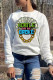 White Fashion Casual Print Basic O Neck Tops
