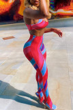 Colour Casual Sportswear Solid Vests Pants U Neck Sleeveless Two Pieces
