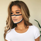 Camouflage Fashion Patchwork See-through Face Mask