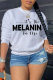 White Fashion Casual Letter Print Basic O Neck Tops