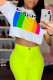 White O Neck Short Sleeve Letter Print Tees & T-shirts