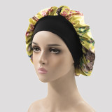 White Casual Living Print Patchwork Confinement Hat