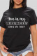 Black Fashion Casual Letter Print Basic O Neck T-Shirts