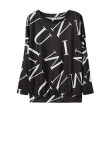 Pink Casual British Style Letter Print Patchwork O Neck Long Sleeve Two Pieces