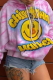 Pink Casual Print Patchwork Hooded Collar Tops