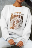 Yellow Street Daily Print Patchwork O Neck Tops