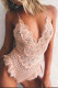Pink Fashion Sexy Solid Hollowed Out Lingerie