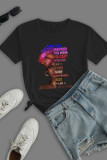 Red Casual Street Print Patchwork O Neck T-Shirts
