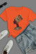 Orange Street Daily Print Patchwork O Neck T-Shirts