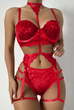 Red Fashion Sexy Solid Split Joint Lingerie