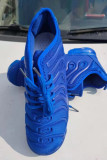 Blue Casual Sportswear Solid Color Breathable Air Cushion Running Shoe