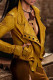 Yellow Fashion Casual Solid Patchwork Turndown Collar Outerwear