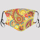 Yellow Fashion Casual Print Dustproof Face Protection