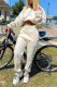 White Casual Solid Patchwork Turndown Collar Long Sleeve Two Pieces