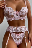 Light Purple Fashion Sexy Solid See-through Lingerie